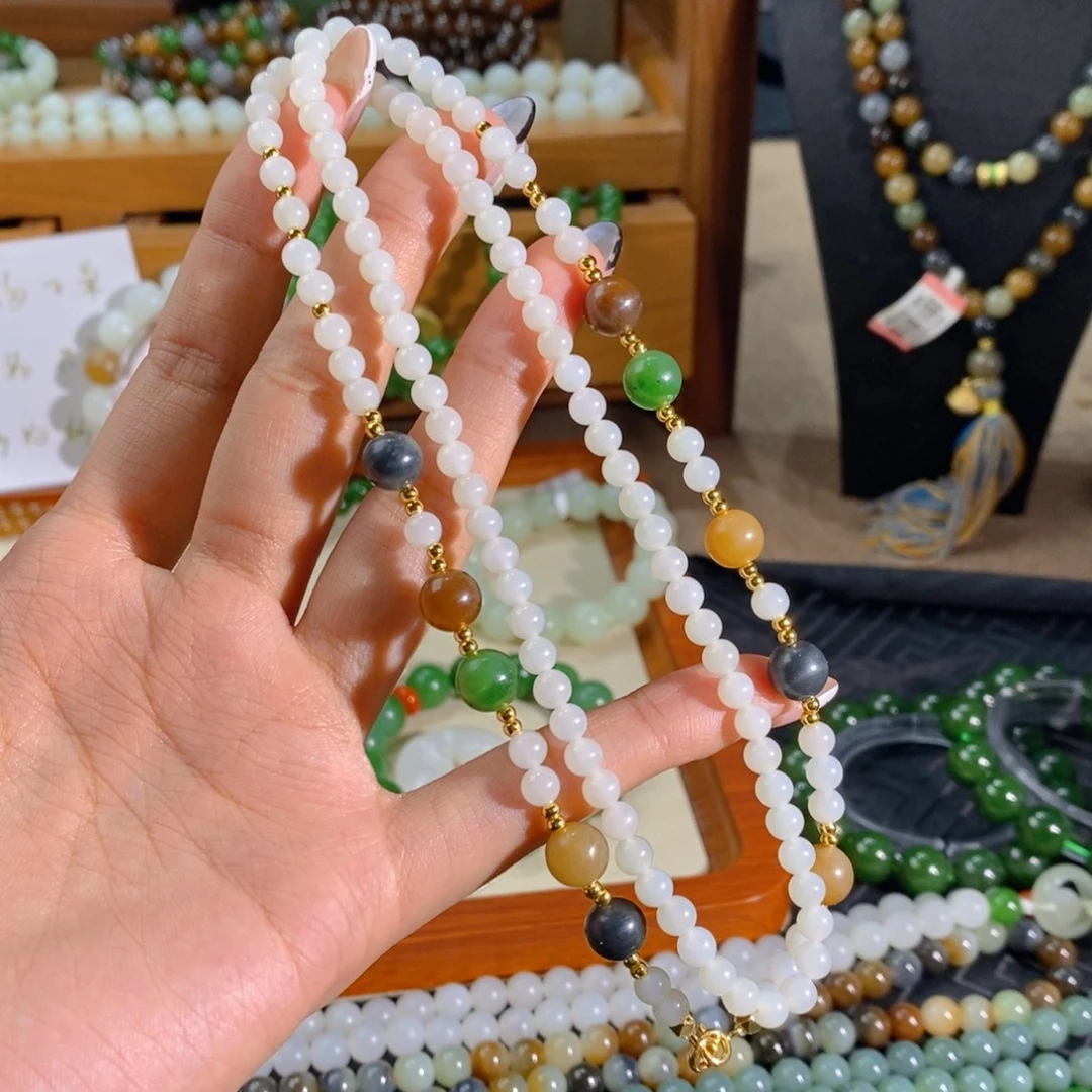 和田玉未镶嵌手链