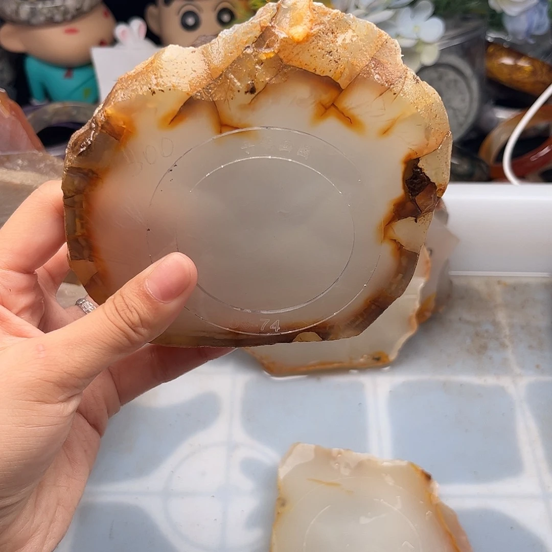 金***屋定制玛瑙白月光玛瑙手镯
