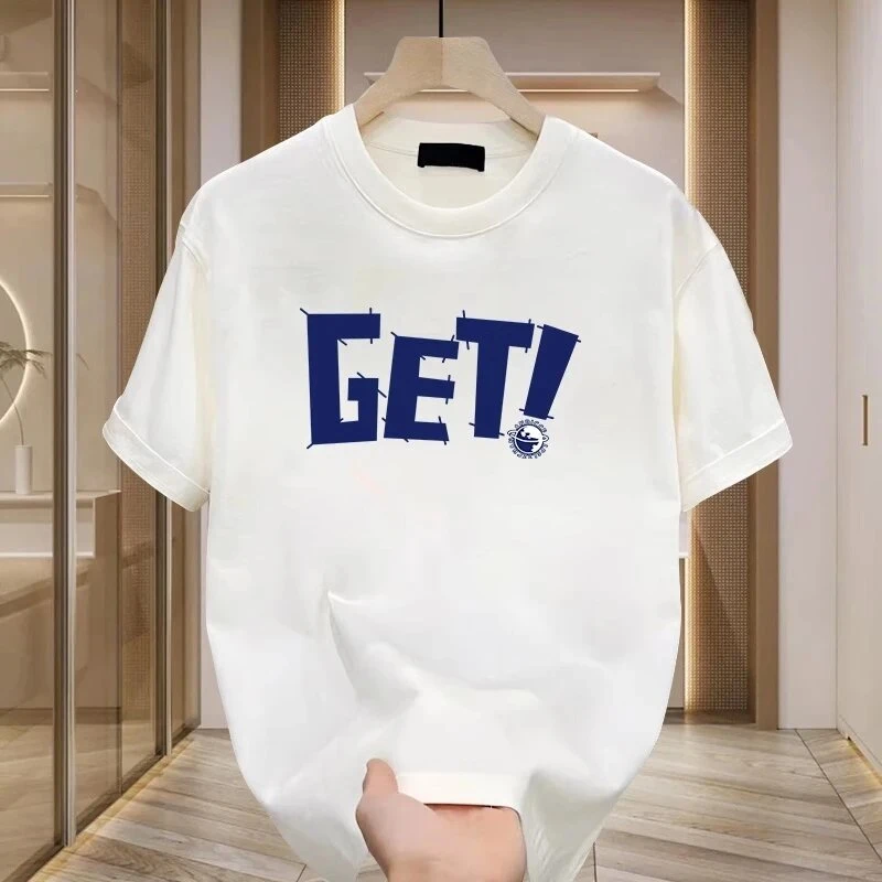 仓石一树美式潮牌百搭休闲短袖T恤男士新款高街字母印花半袖上衣