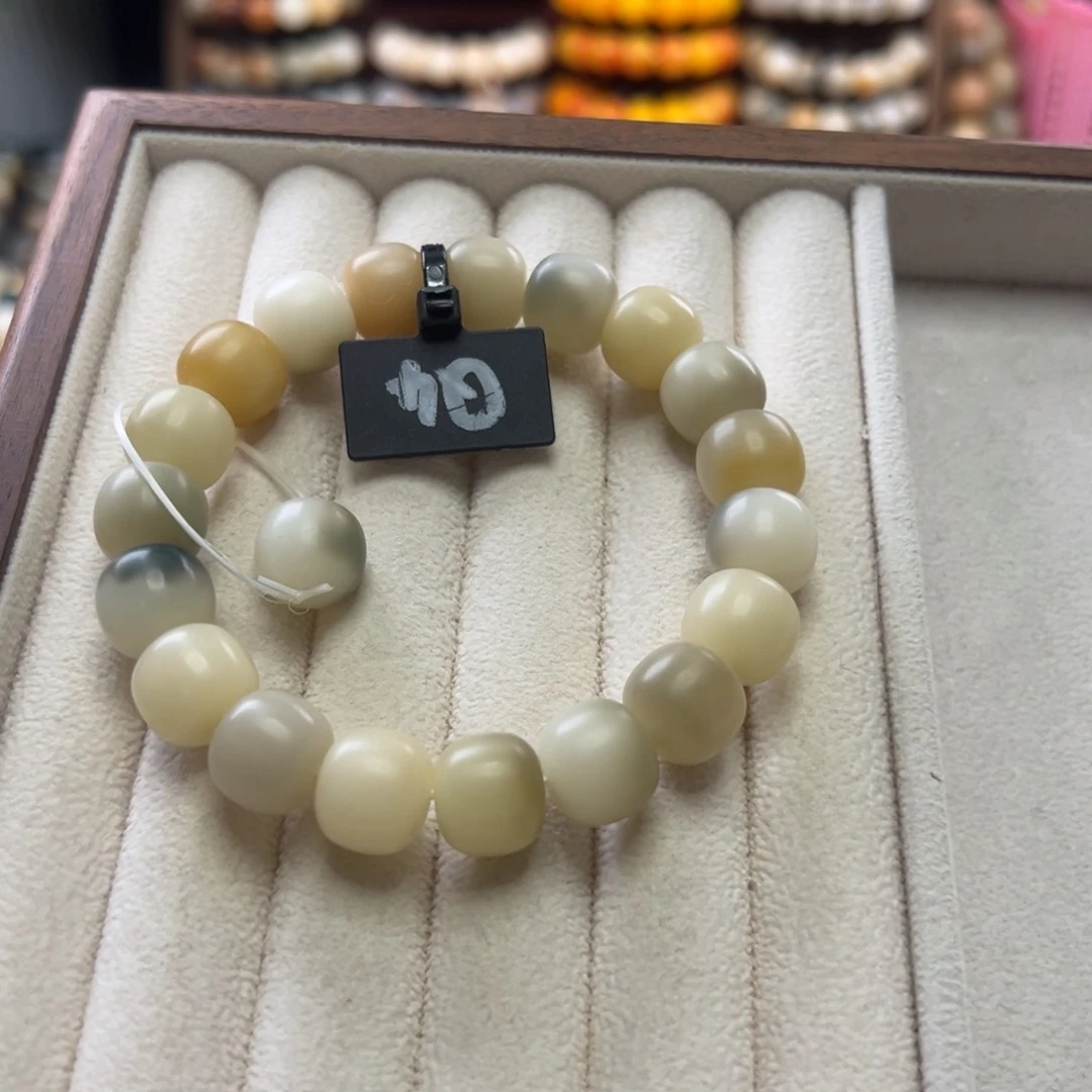 菩提根/象牙果手串卡12桶珠干磨全品4