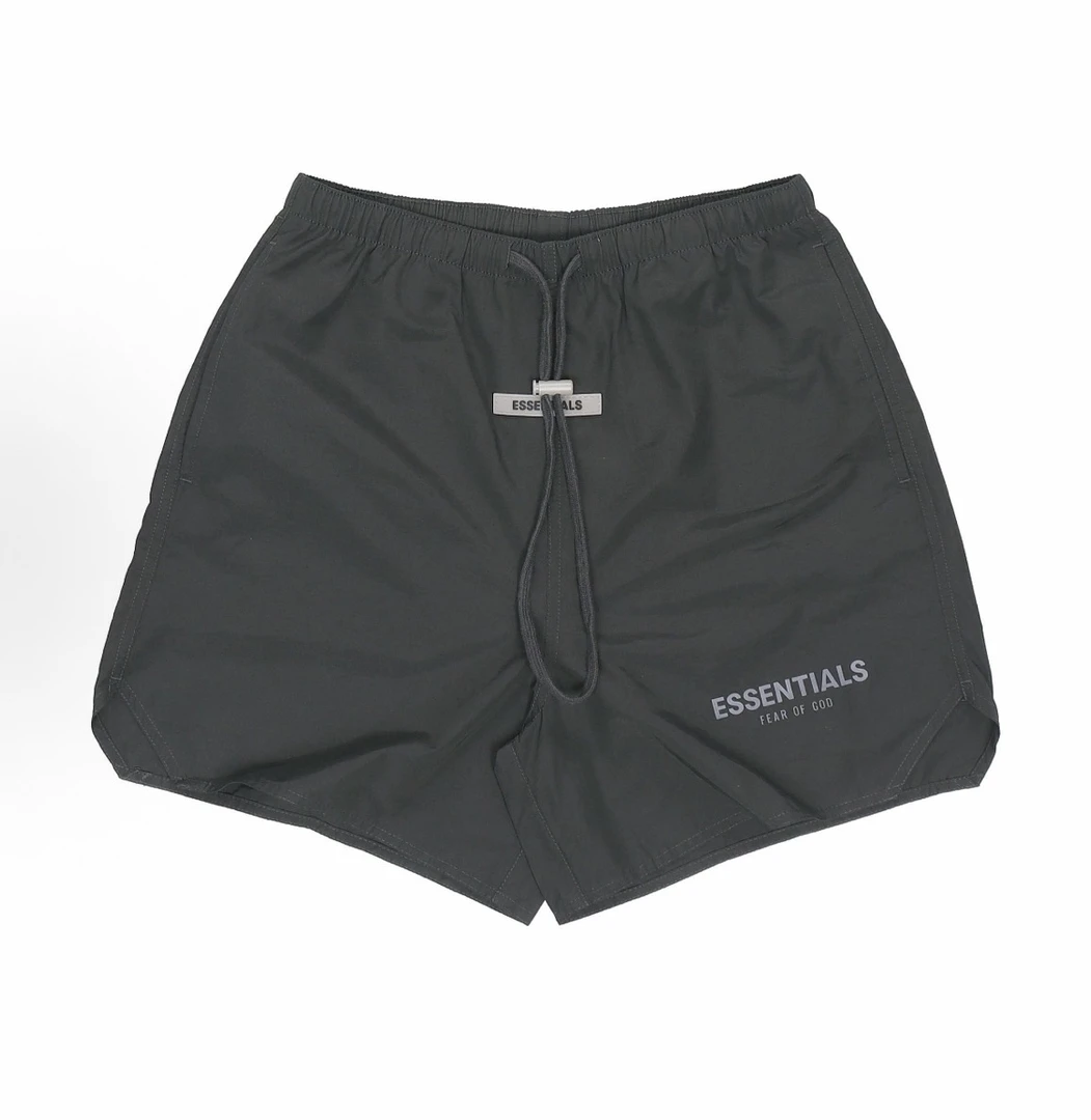 essentials尼龙速干裤夏季美式高街宽松反光字母短裤男女同款