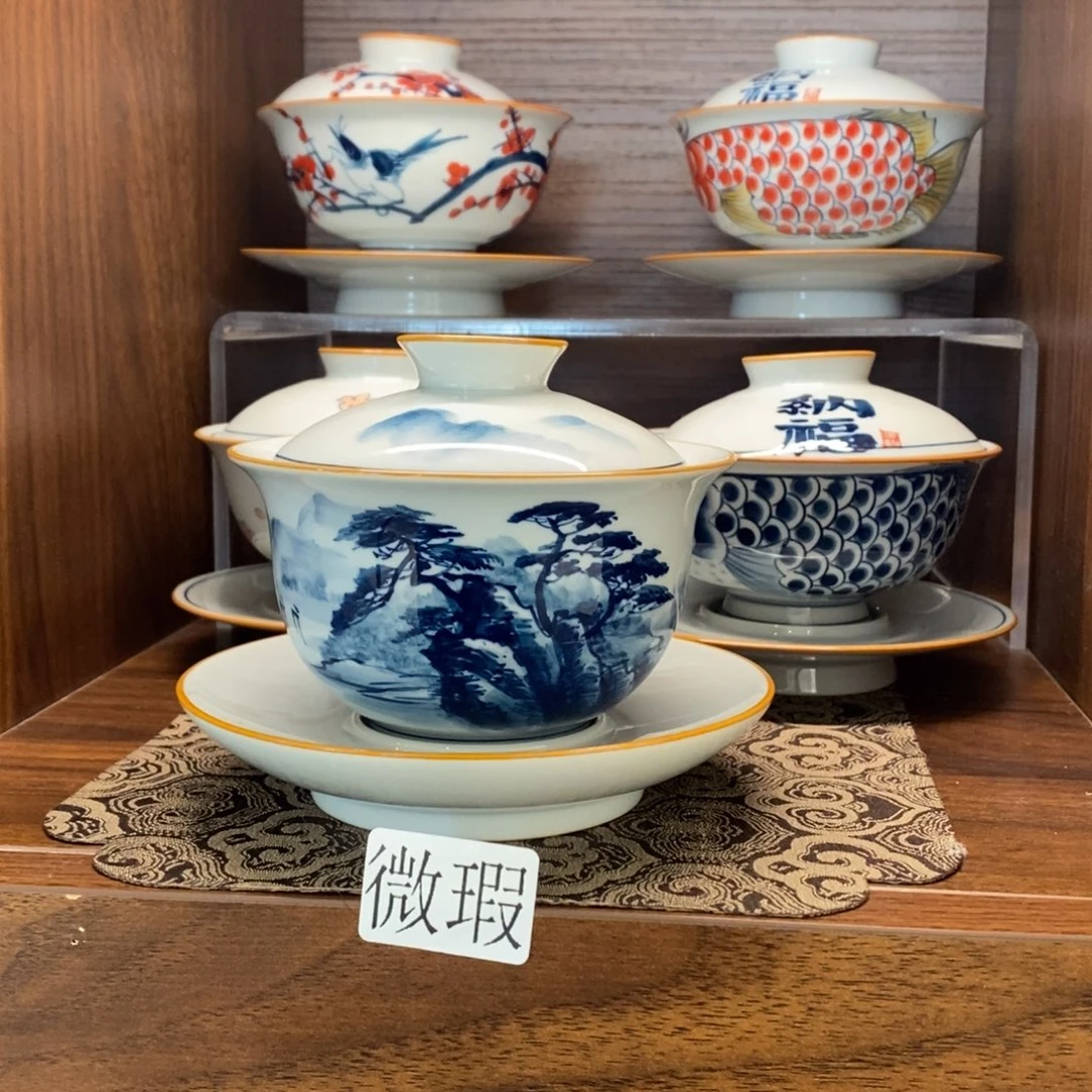 釉下彩手工绘制手工绘制