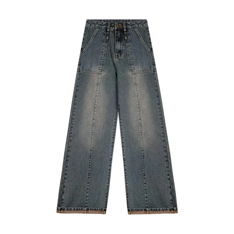 【长裤系列】野生复古蓝牛仔裤