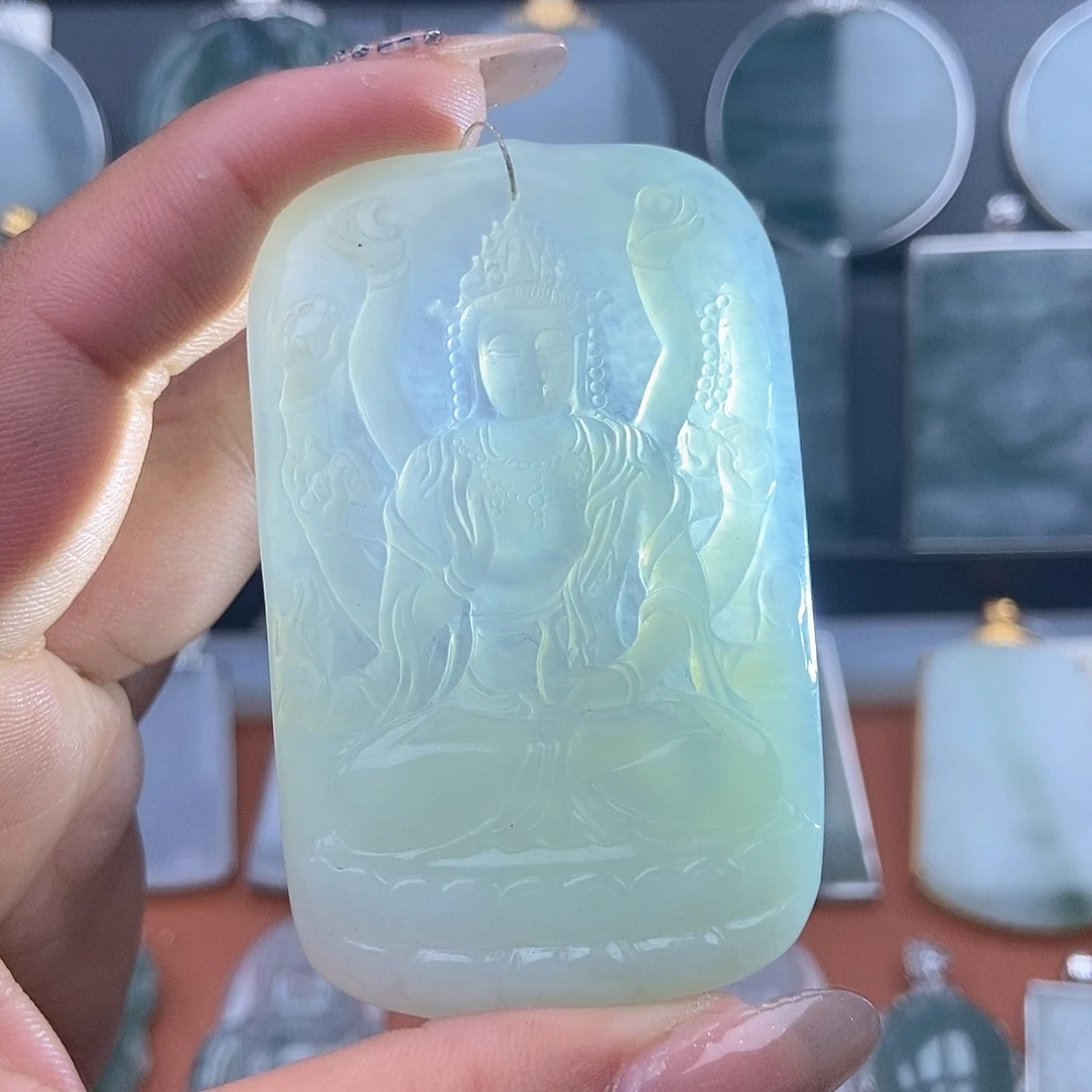 翡翠未镶嵌吊坠(不含链)