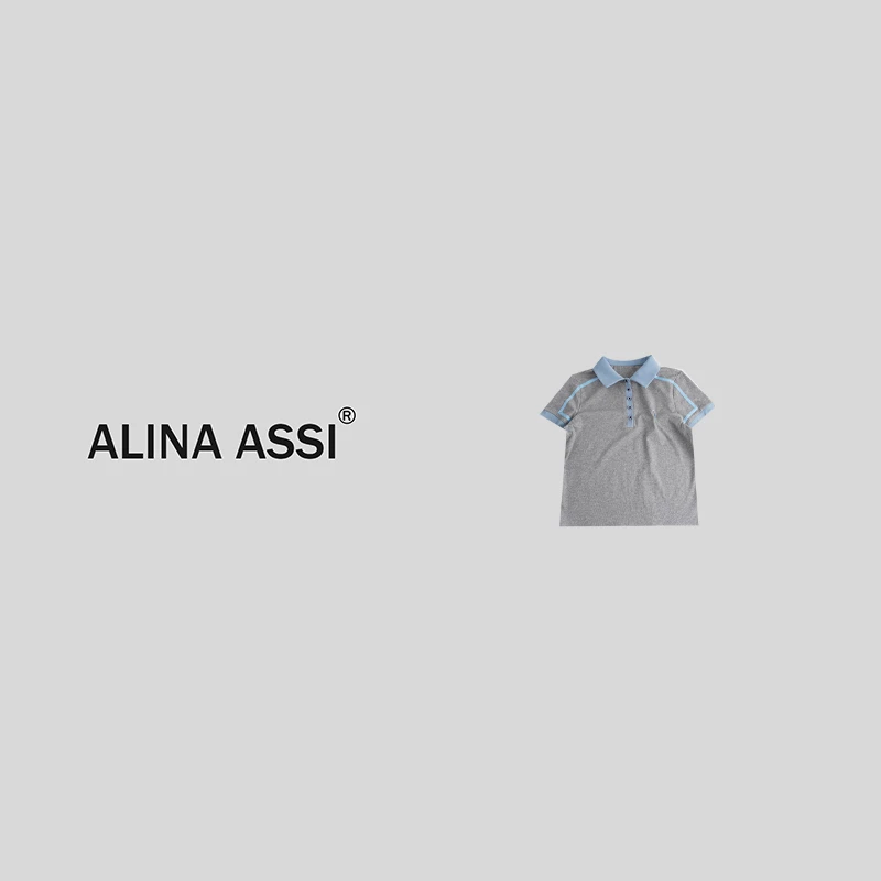 【纹纹】2025春夏新款百搭时尚T恤简约显瘦短袖上衣YMM562