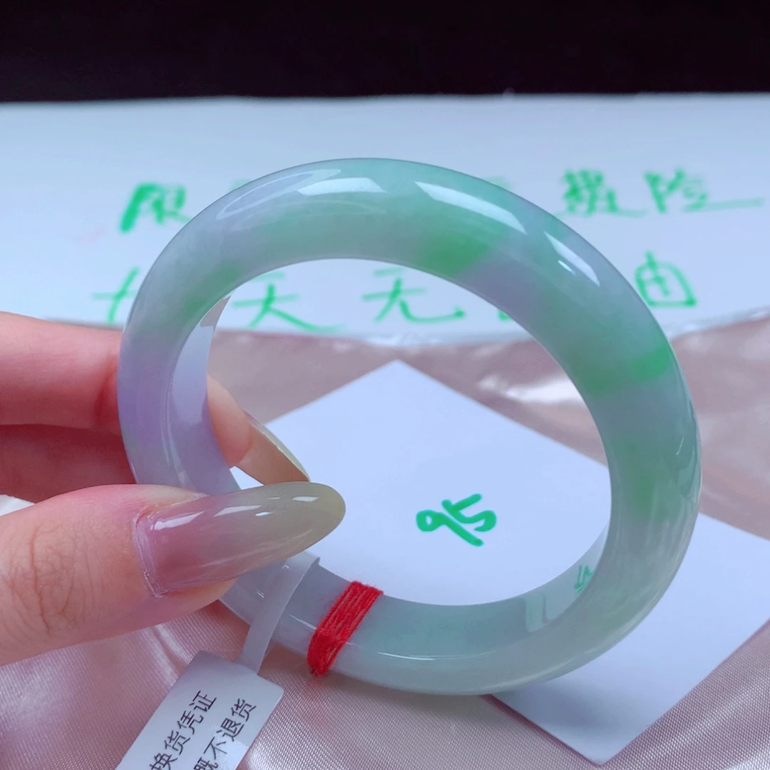 未镶嵌手镯翡翠天然缅甸翡翠A货手镯 95号