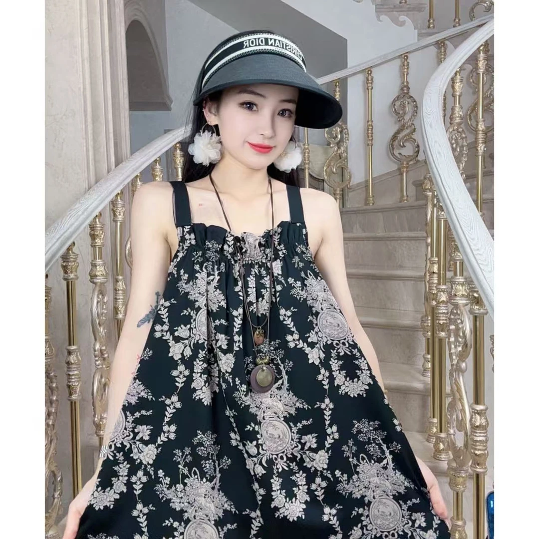 十一专属【罗马假日】春夏新款百搭时尚大码连衣裙碎花女装