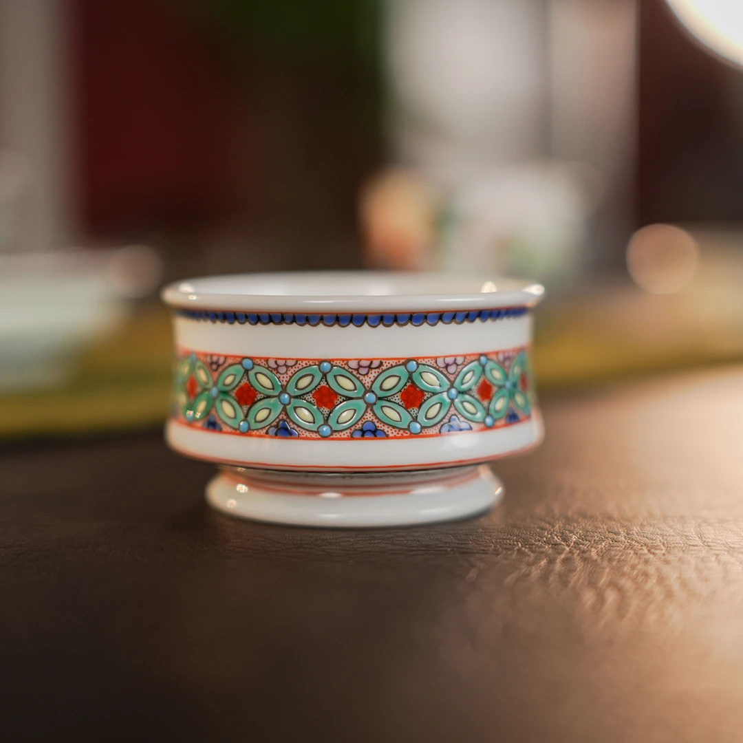 【悦生活】铜钱古彩-古阅和风-杯-50ml（古阅0088）