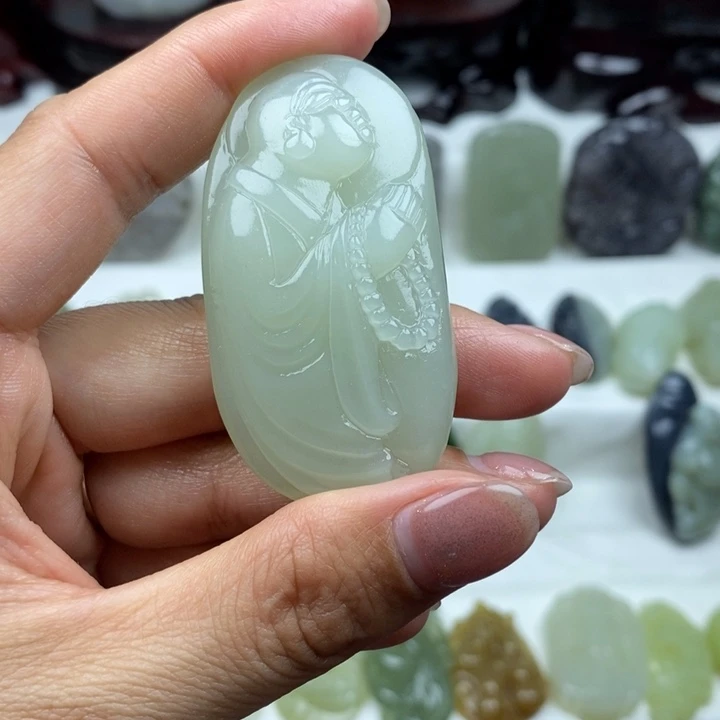 和田玉未镶嵌颈饰47