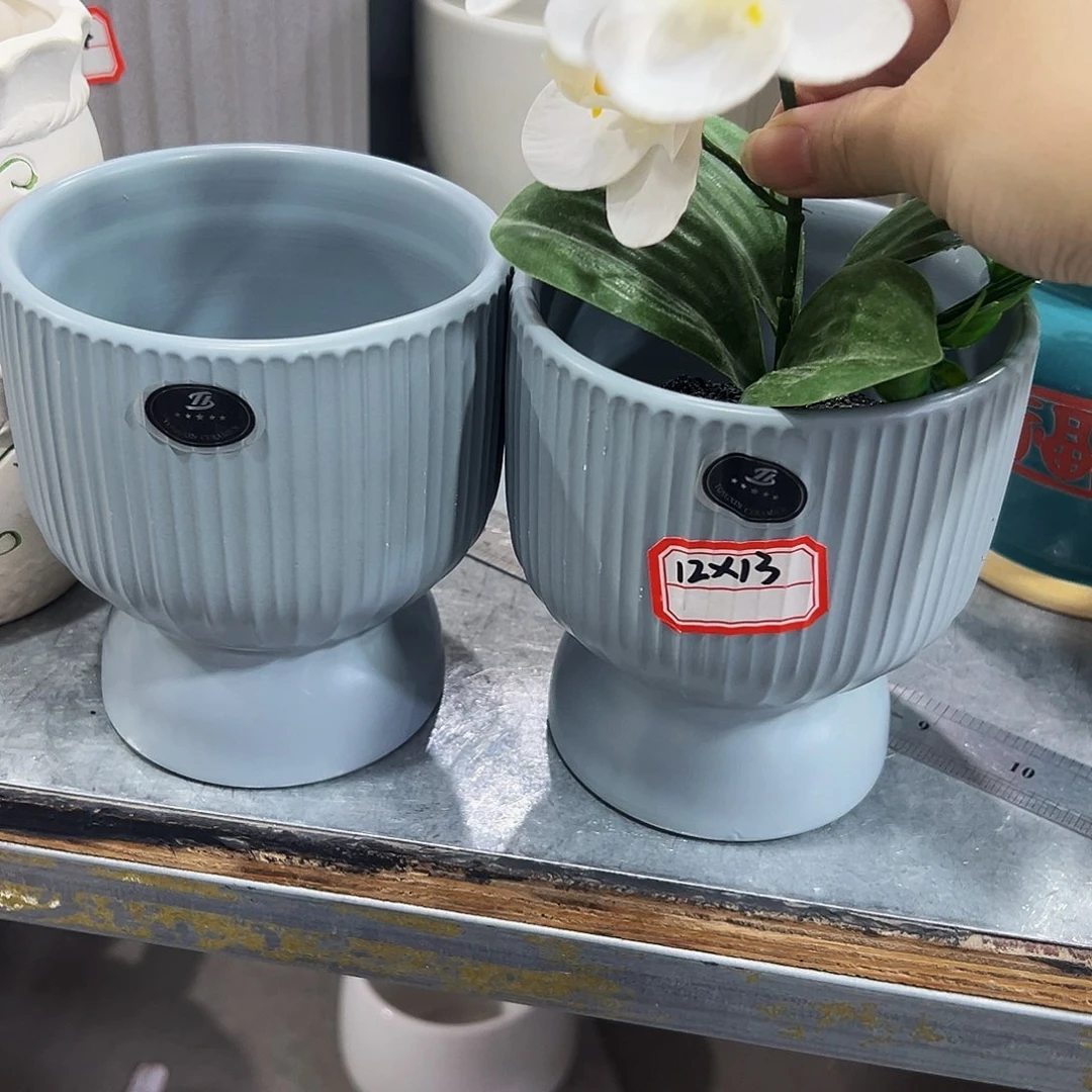 外贸尾单陶瓷花盆凑10米包邮