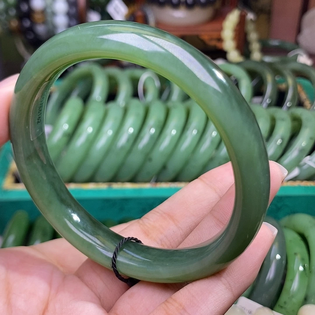 和田玉未镶嵌颈饰碧玉猫眼老矿料手镯61