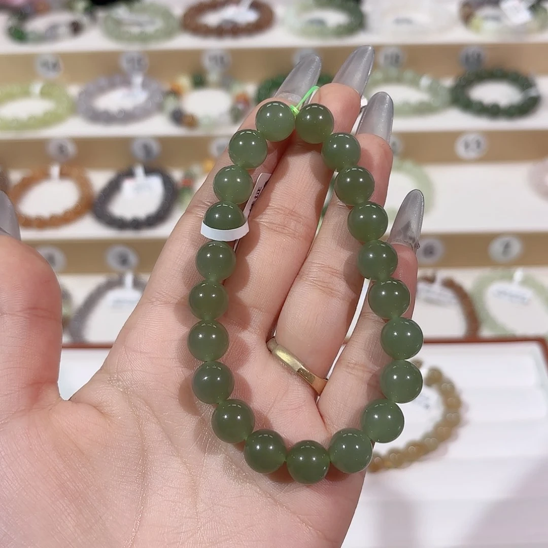 和田玉手链未镶嵌萍**你y