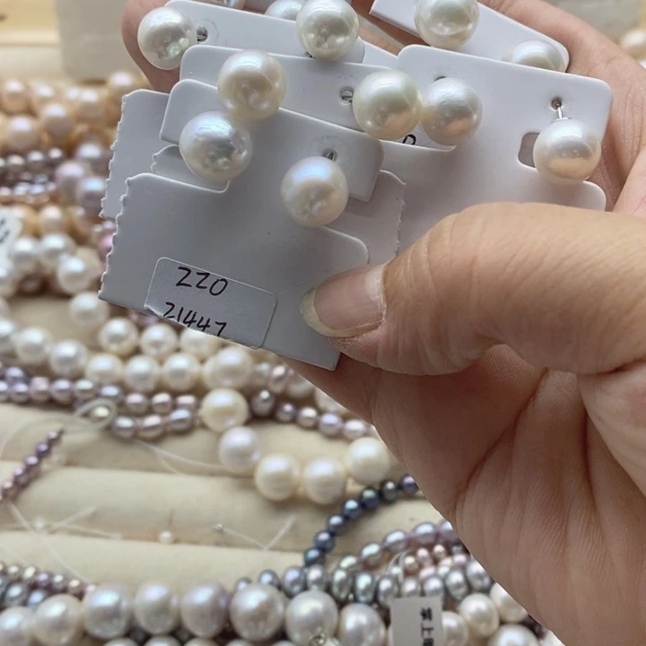 淡水珍珠银S925镶嵌颈饰