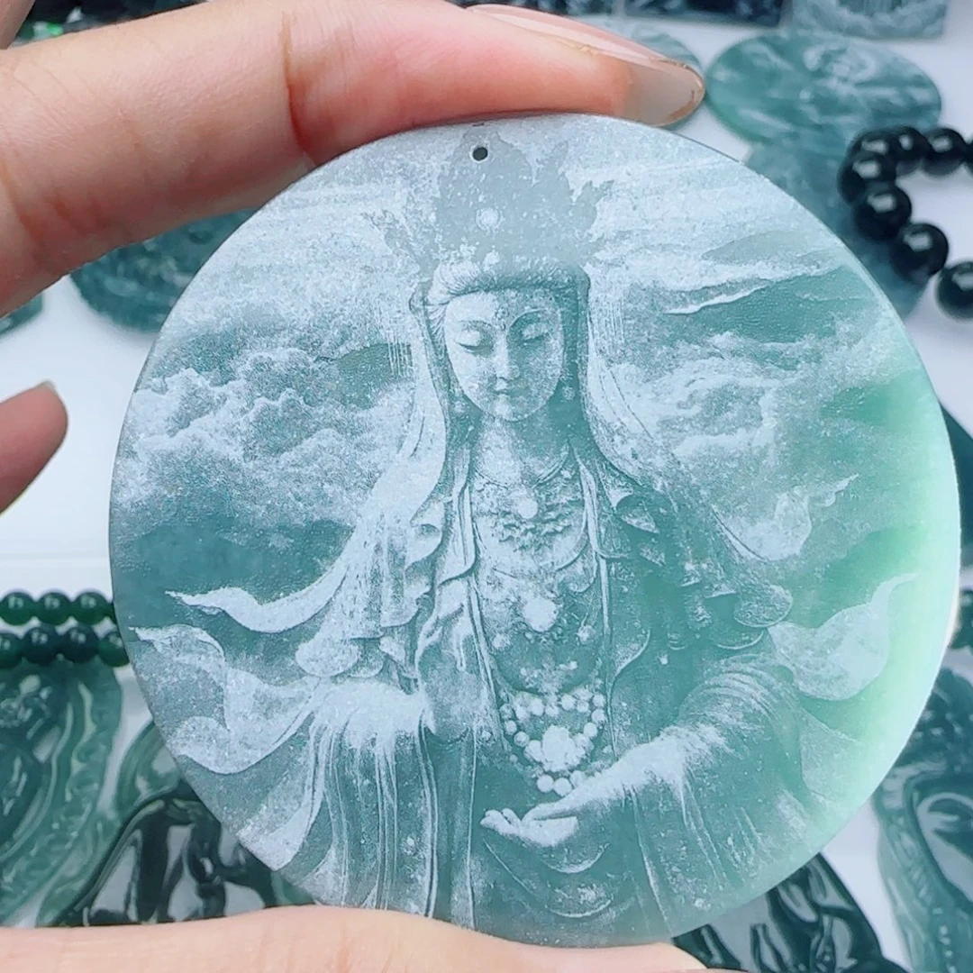 颈饰未镶嵌翡翠多样性发货天然的A货翡翠