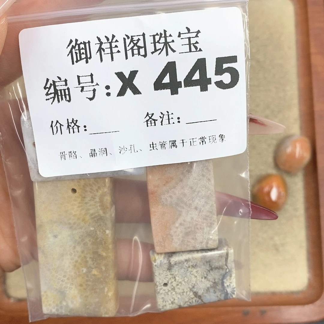 硅化珊瑚（珊瑚玉）颈饰未镶嵌n***1
