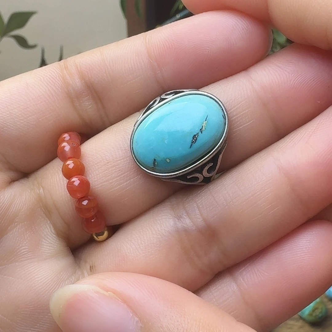 南红玛瑙银S925镶嵌珠宝奇石