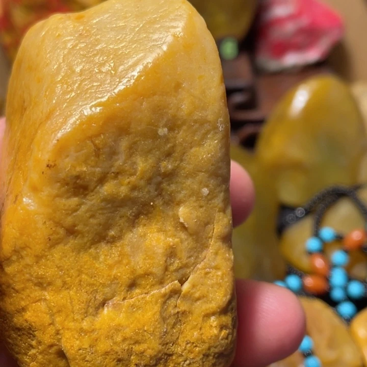 田黄石忘**往194克田黄原石