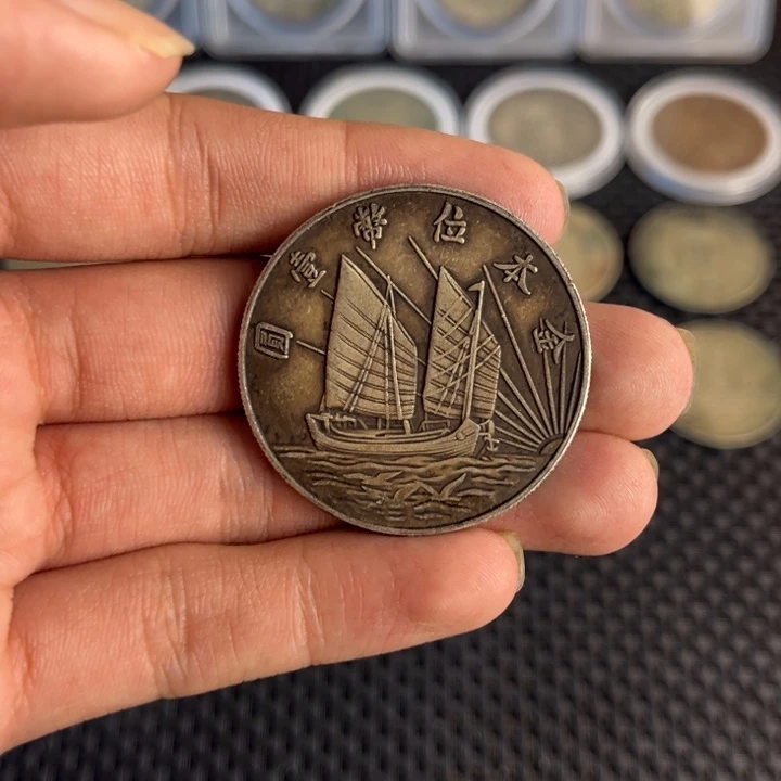 金属大头龙洋船洋工艺品