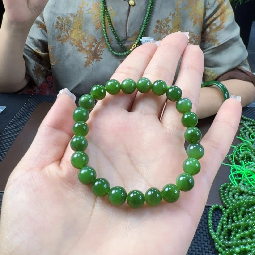 手链未镶嵌和田玉（碧玉）卡8