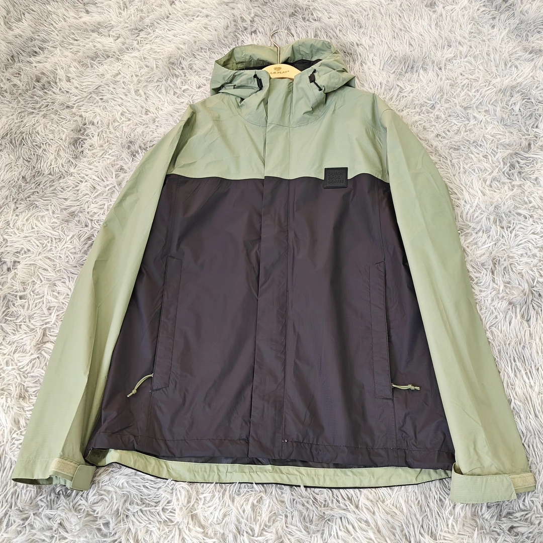 情侣款休闲时尚百搭防风防水牙胶冲锋衣2589