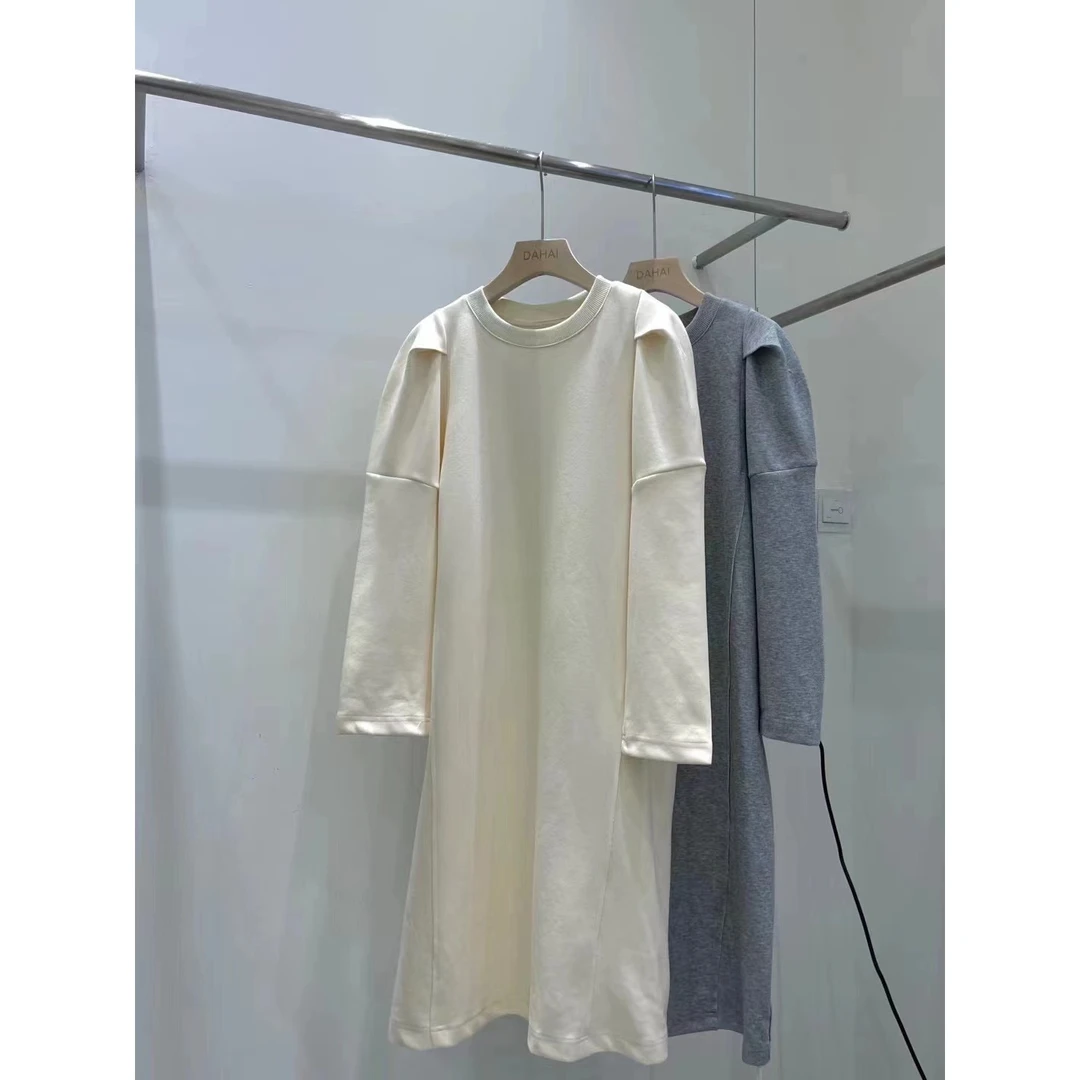 2098两色卫衣连衣裙