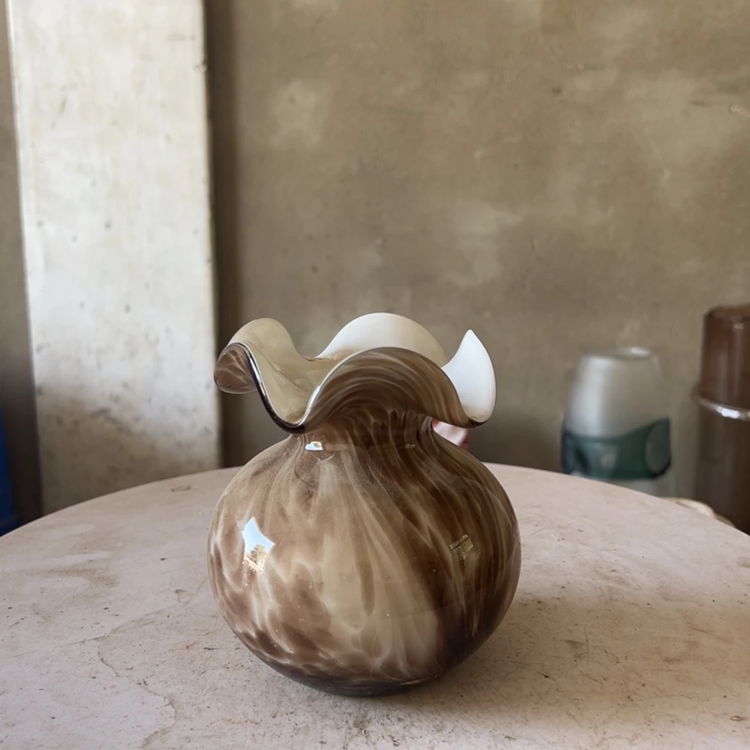 弘扬琉璃花器微瑕高度14