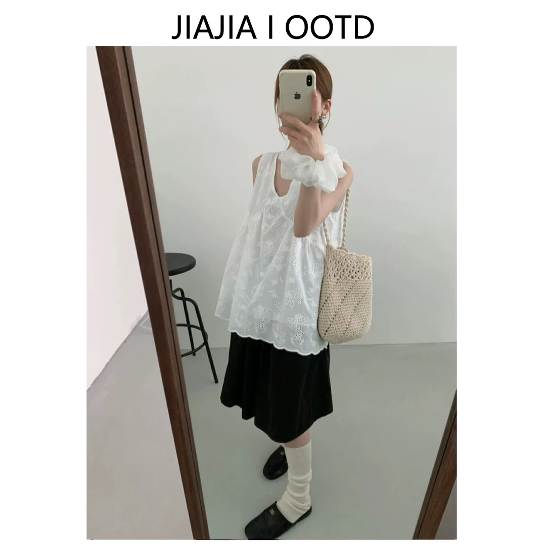 C014法式2025新款温柔风蕾丝拼接连衣裙女夏季宽松显瘦叠穿