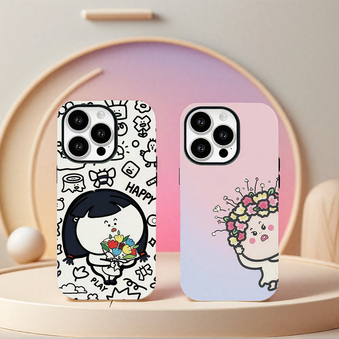 ZHANGZHANGLAIFU原创花枝招展乐趣磁吸手机壳适用苹果16/15promax