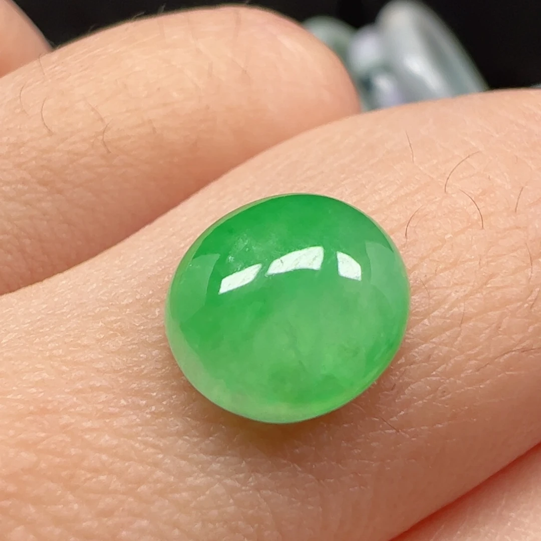 翡翠未镶嵌耳饰蛋面