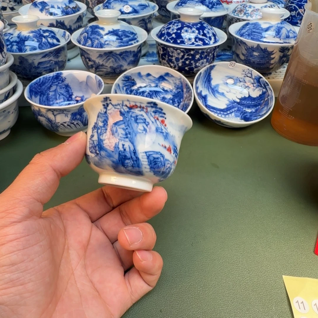 纯手工纯手绘茶具石头82