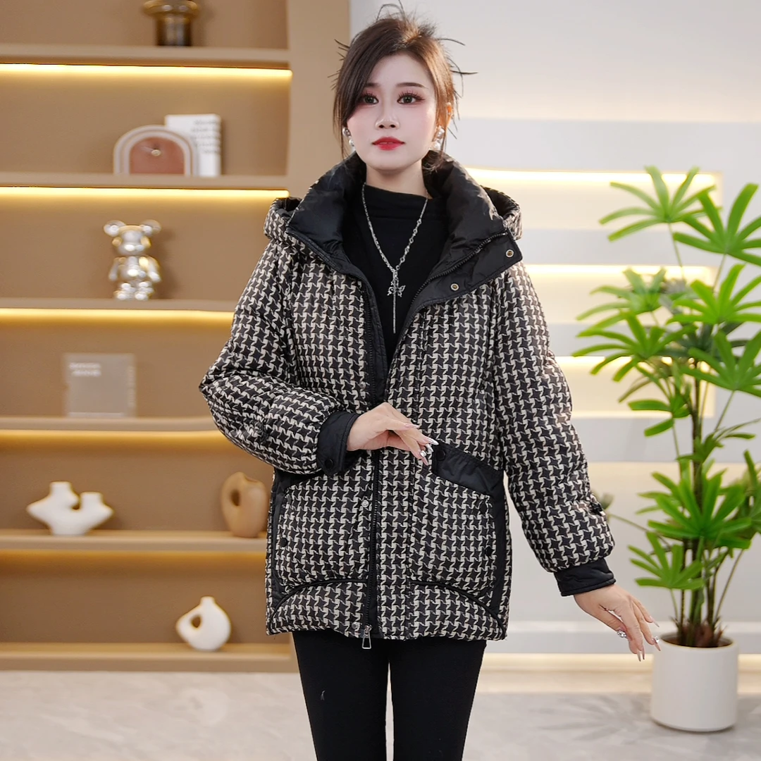 2025年秋冬新款时尚洋气宽松保暖加厚显瘦羽绒服【SJYE5578】