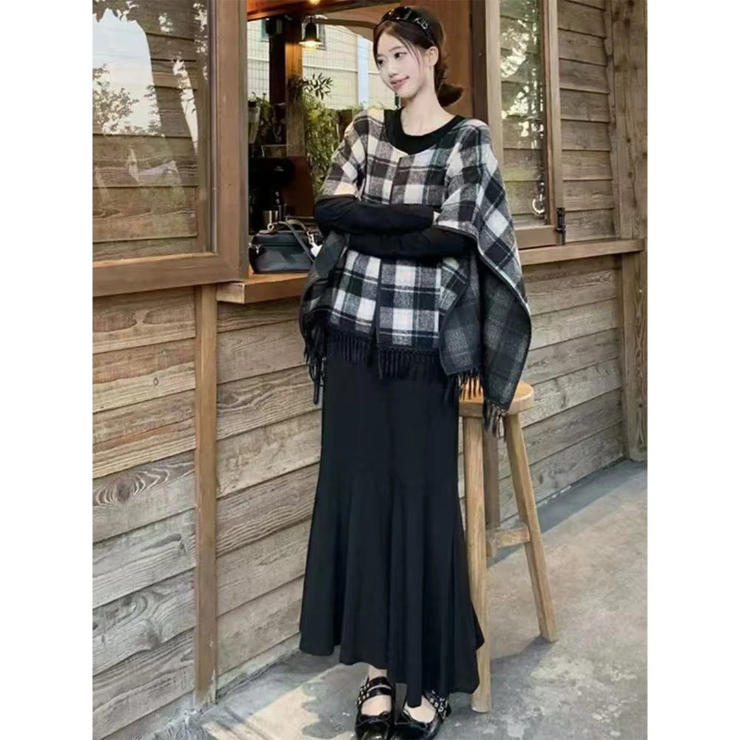 【胡小肥】46温柔风两件套裙气质2920显瘦百搭老钱风大码高级感