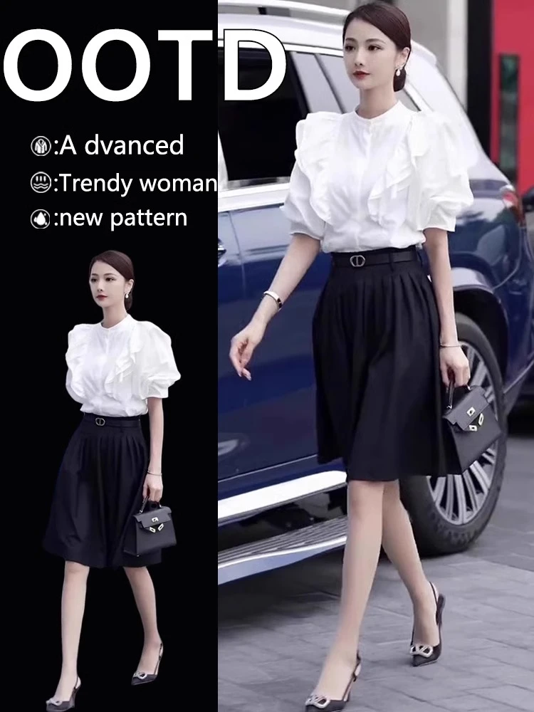 小香风职业套装裙2025新款时尚今年流行漂亮两件套夏装搭配一整套