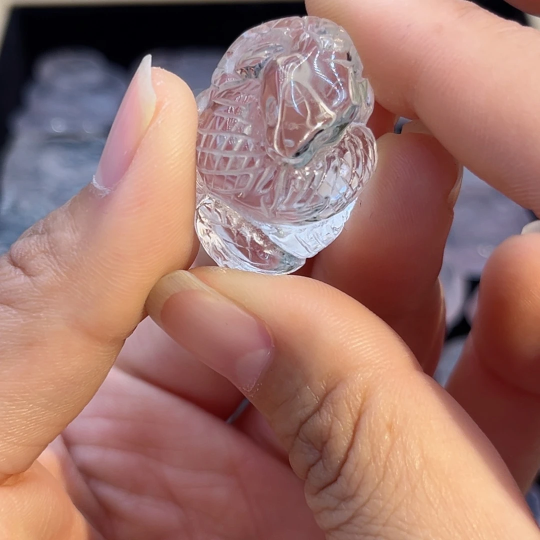 水晶颈饰未镶嵌大*白水盘蛇40