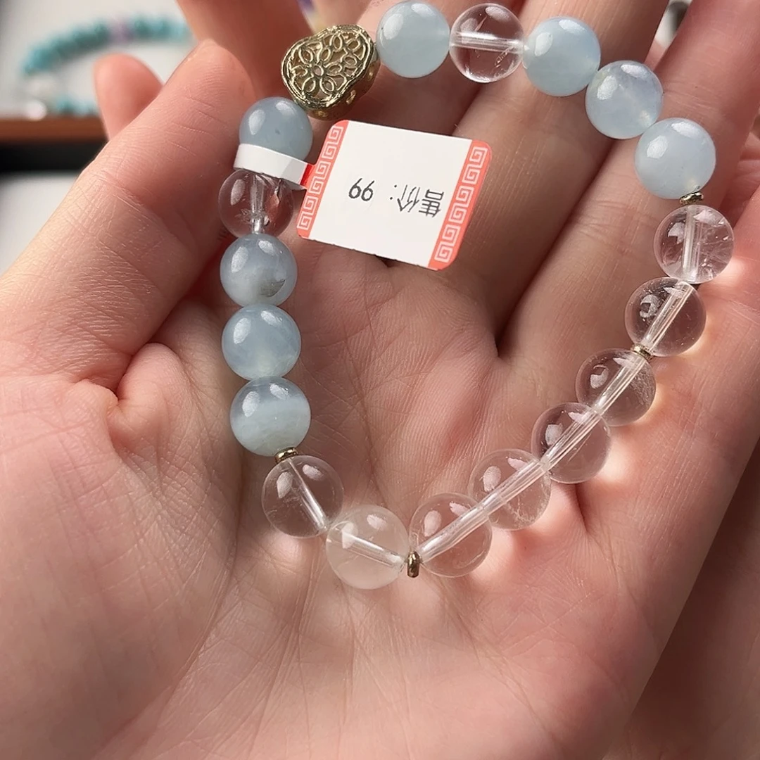 雷***天未镶嵌手链水晶白水