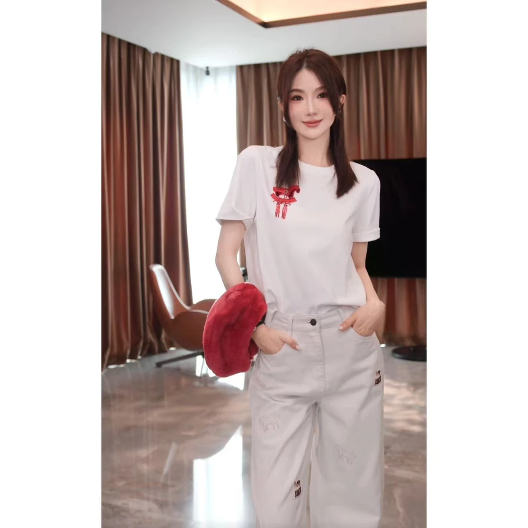 yiyiya.Guo艺艺吖【圣诞牛仔】早春新款重工刺绣牛仔裤120126SS52