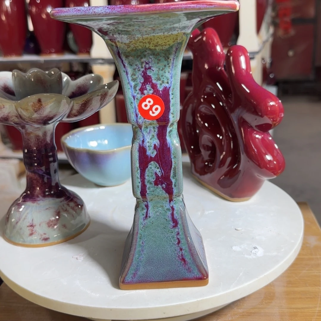 摆件瓷郑家钧窑摆件