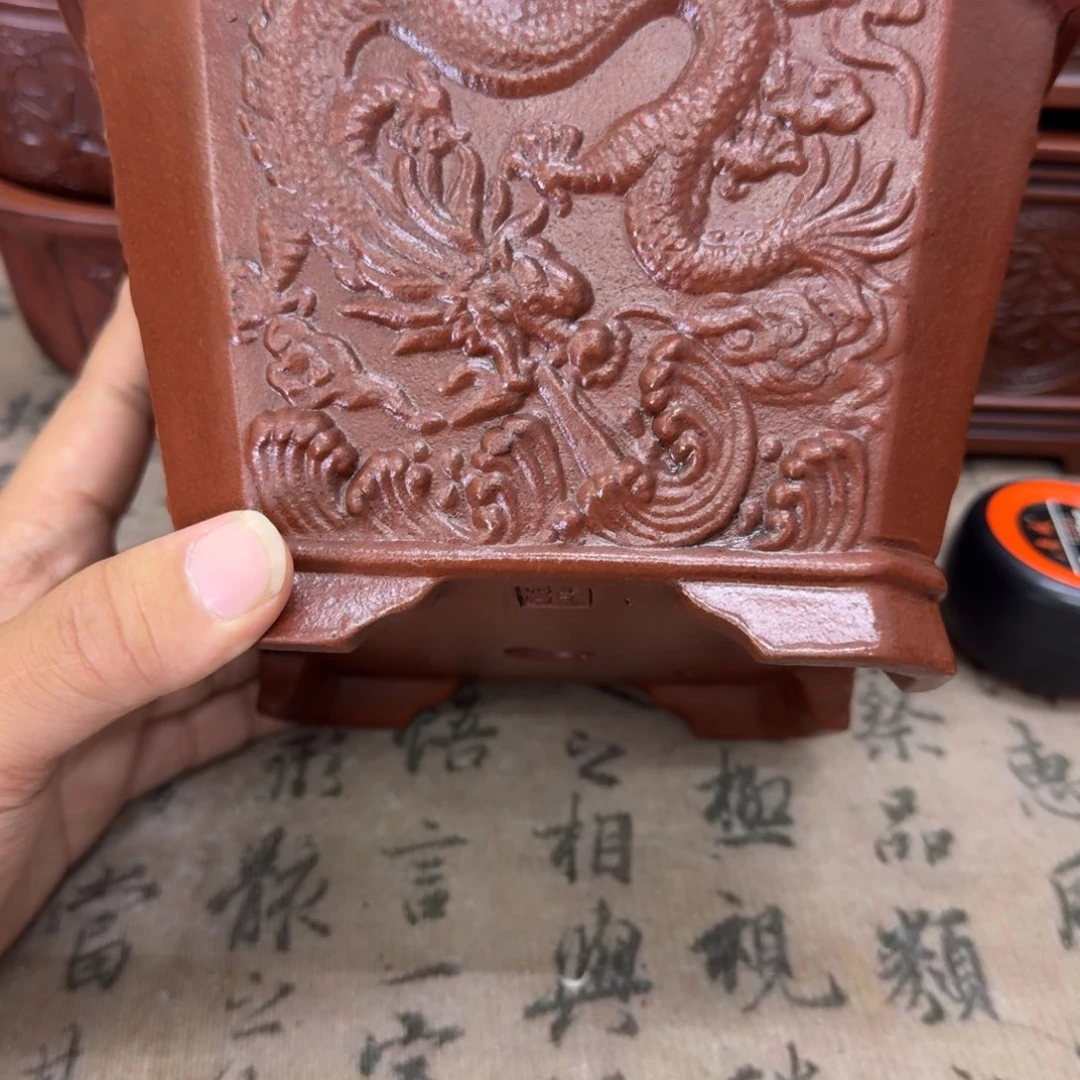 紫砂花盆17x11.5内经紫砂花盆