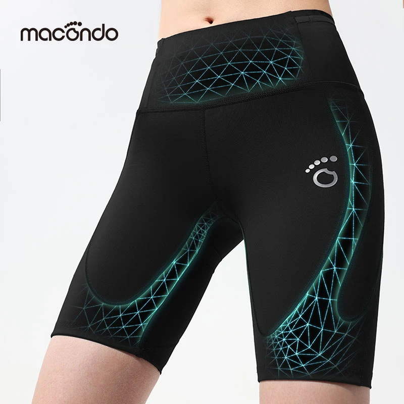 马孔多跑步支撑四分裤7代分区压缩三口袋收纳防汗后兜半马全马