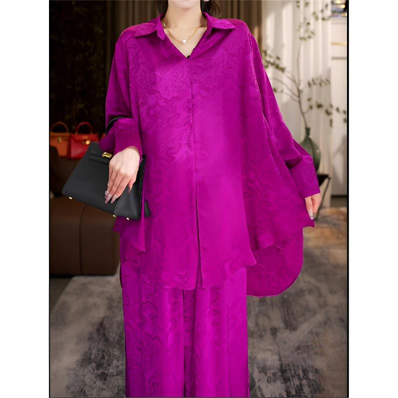 2025年新款春款上新粉黛佳人时尚上档次洋气高档上衣裤子套装8201