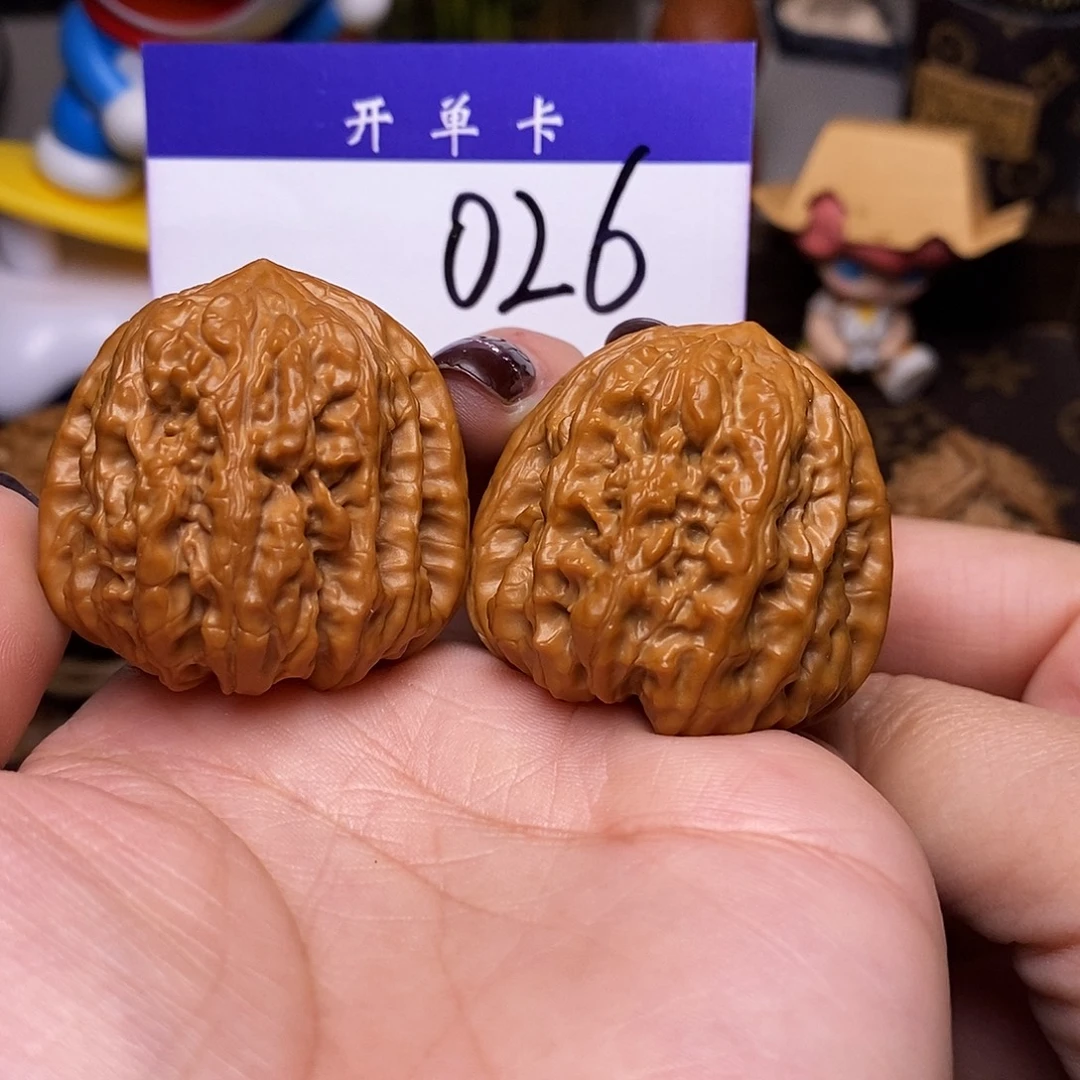桃核吊坠文玩核桃平谷凹底39全品n