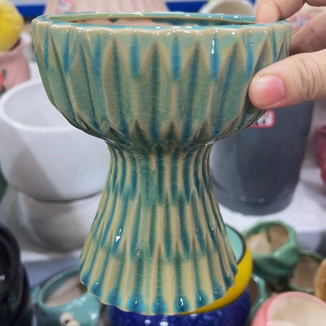 外贸尾单陶瓷花盆凑单10米包邮