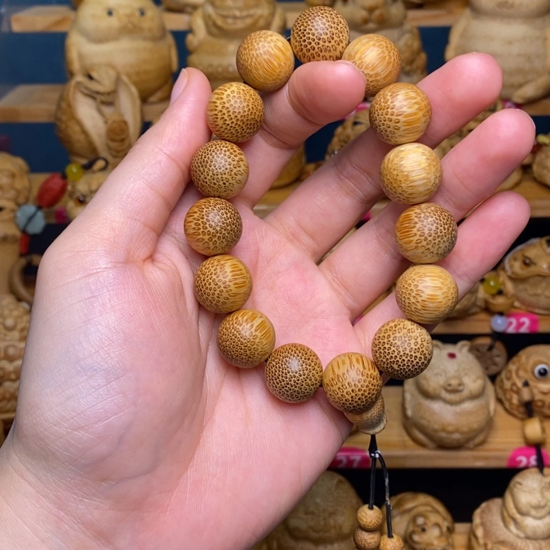 竹龙血金丝竹手串制作