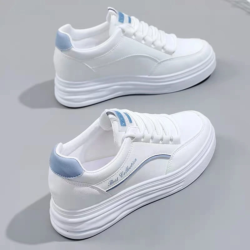 秋冬新款女生运动时尚百搭潮流皮面阿甘鞋休闲板鞋1758