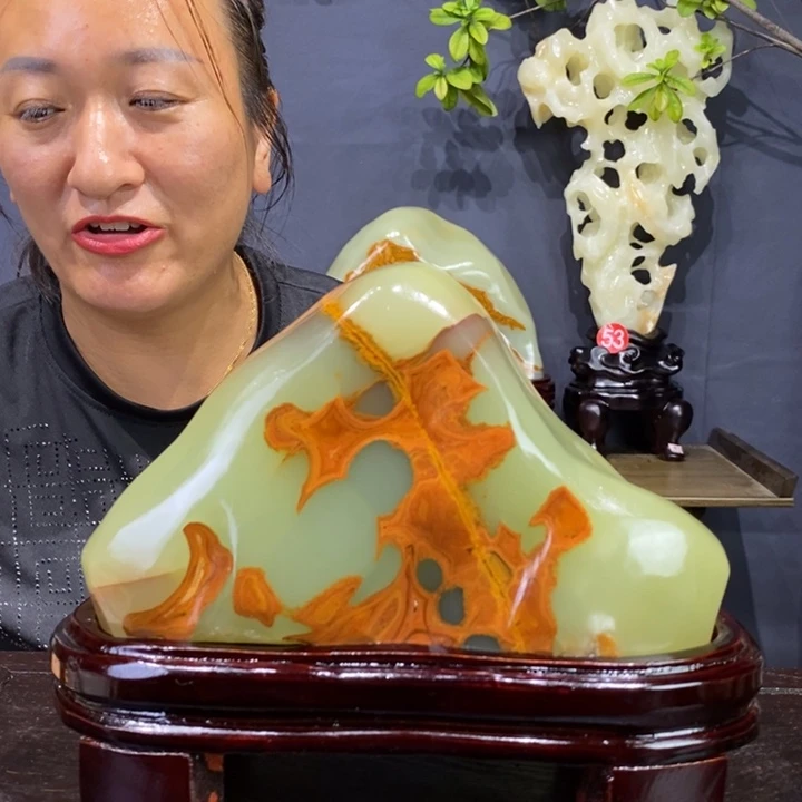 石材伊朗古青石摆件