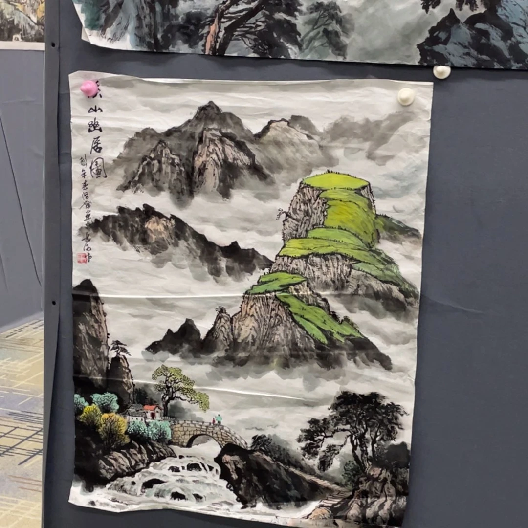 国画绘画 山水 70✖️86222222