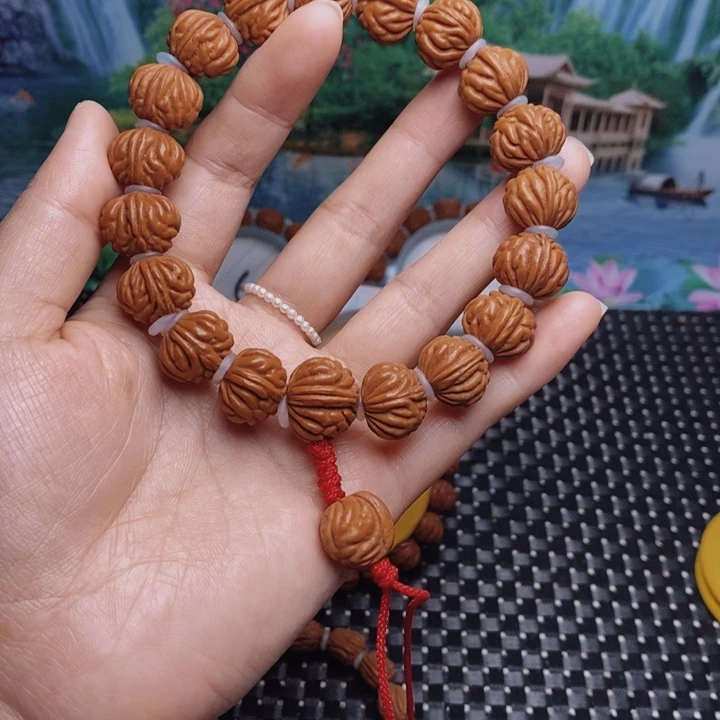 桃核手串龙纹桃核