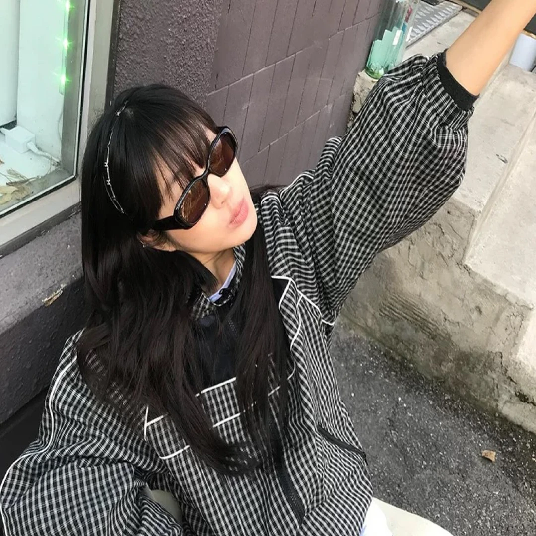 【黑白格冲锋外套】设计师外套