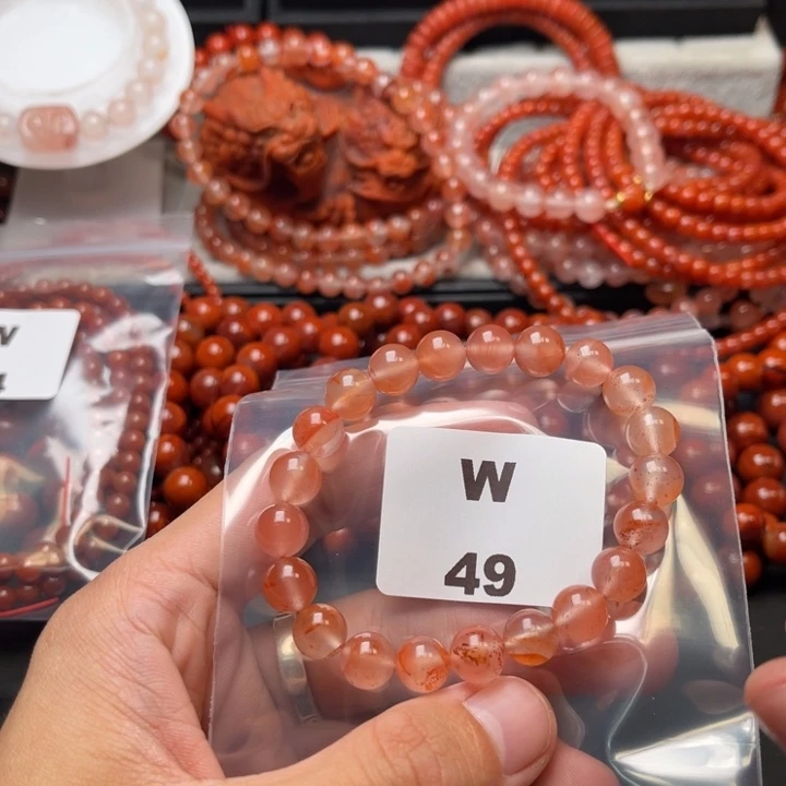 南红玛瑙未镶嵌多样性发货默认微瑕称重9mm