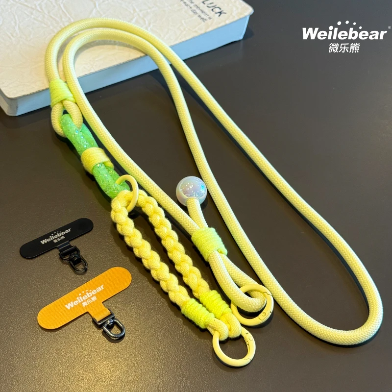 原创手机挂绳长款斜挎可背三合一户外高端百搭登山旅游携带防丢链